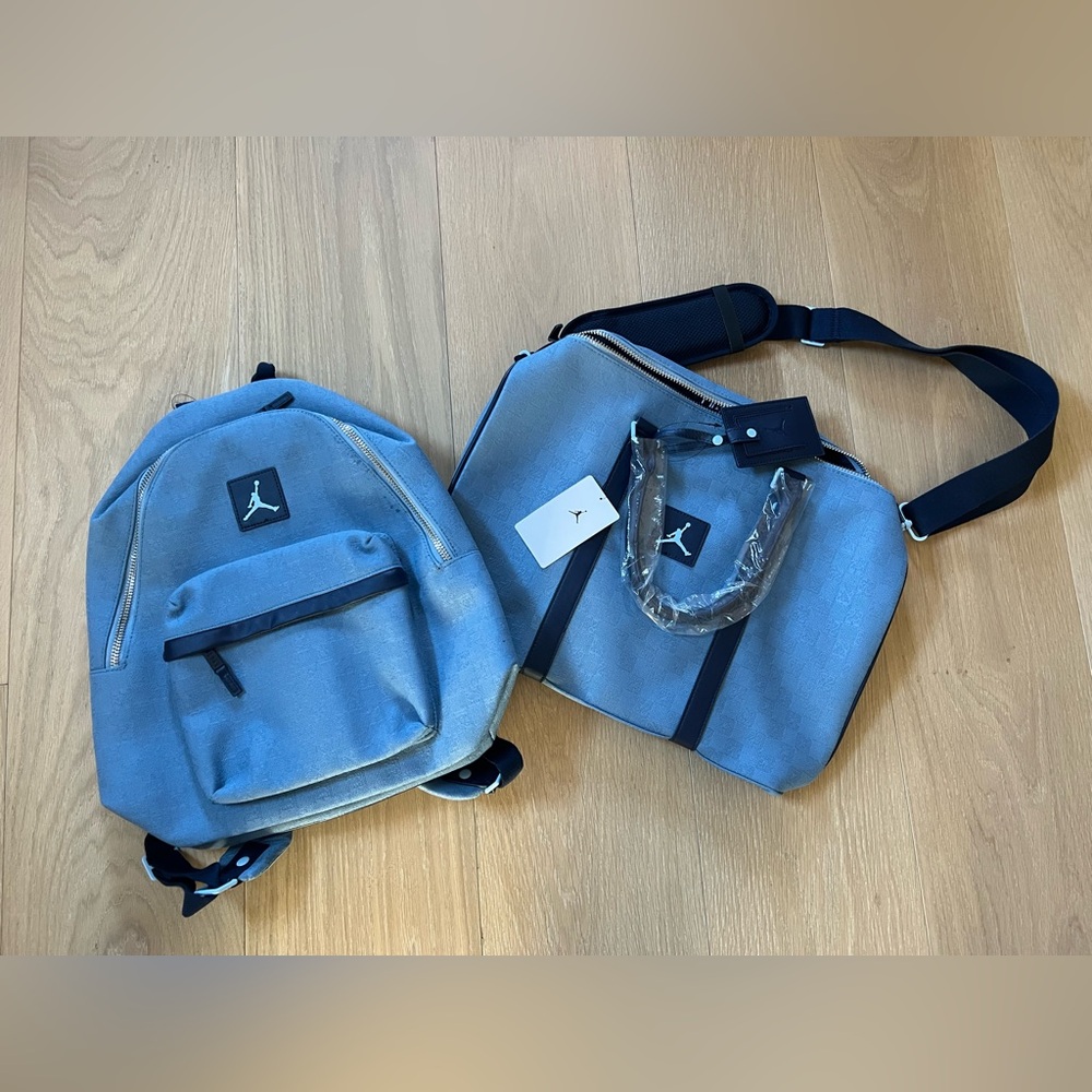 JORDAN MONOGRAM DUFFEL AND BACKPACK SET